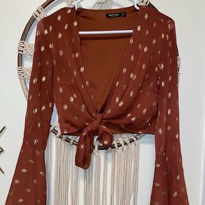 Nasty Gal Flare Sleeve Top